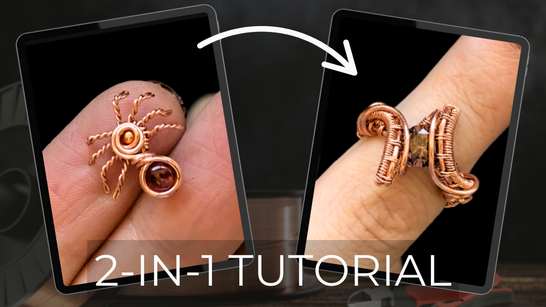 DIY Wire Wrapped Spider Ring Tutorial (Perfect for Halloween Jewelry!)