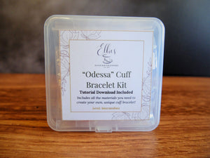 "Odessa" Cuff Bracelet - Kit & PDF Download - (Tools Not Included) "Odessa" Cuff Bracelet - Kit & PDF Download - (Tools Not Included)