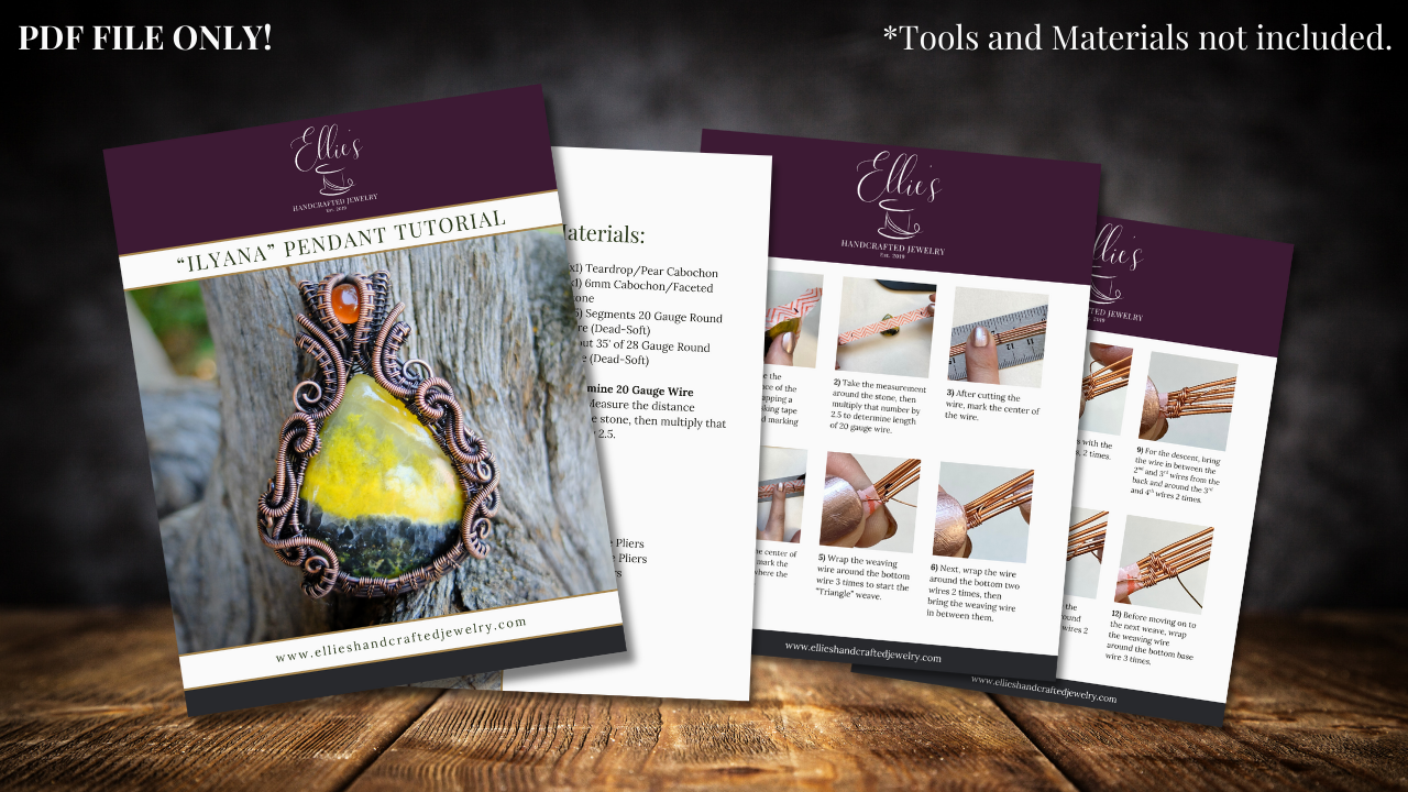 "Ilyana" Pendant Tutorial - PDF File ONLY