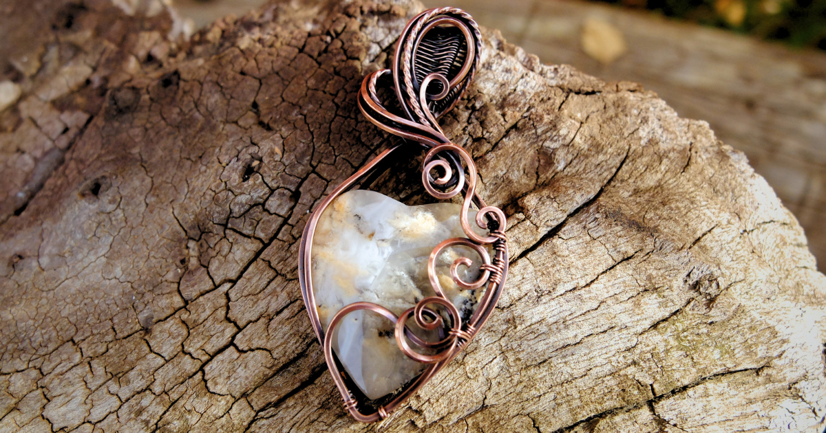 "Sylva" Heart Pendant Tutorial - PDF File ONLY