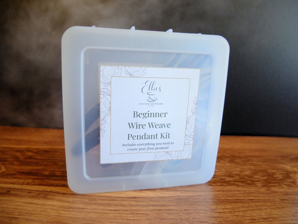 Beginner Wire Weaving Pendant Kit - Kit & PDF E-Book Download