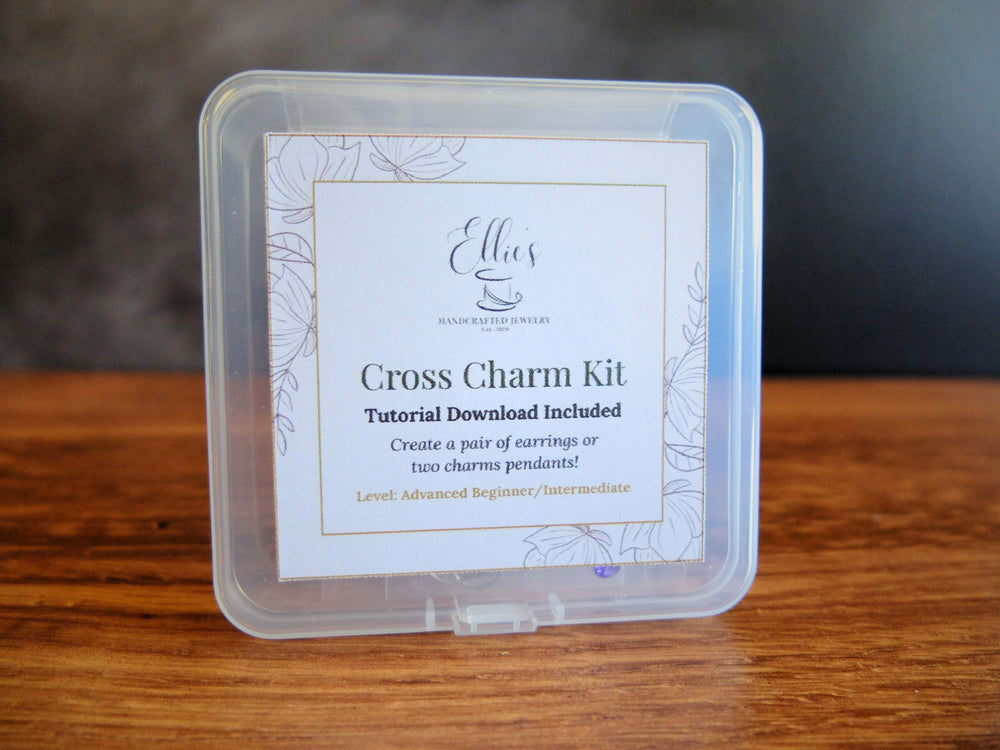 Cross Necklace or Earrings - Kit & PDF Download - (Tools Not Included)
