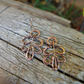 Pure Copper Oak Leaf Earrings
