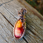 Marigold Song Composite, Citrine, Garnet & Tourmaline Pendant