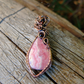Rhodochrosite & Garnet Pendant