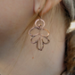 Pure Copper Oak Leaf Earrings