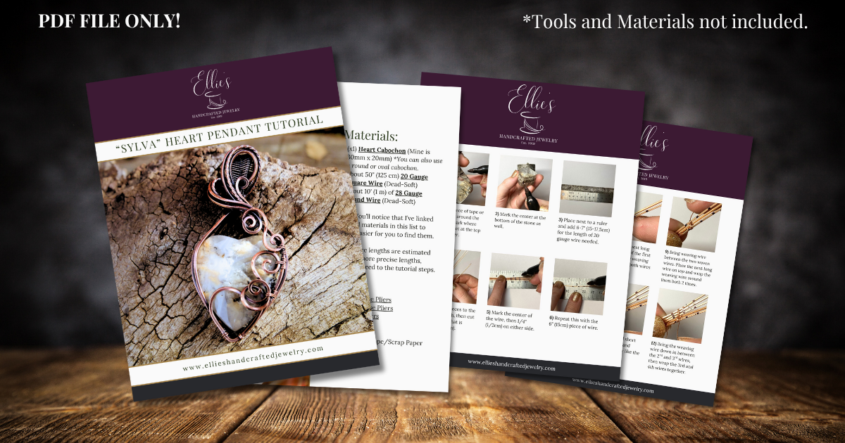 "Sylva" Heart Pendant Tutorial - PDF File ONLY