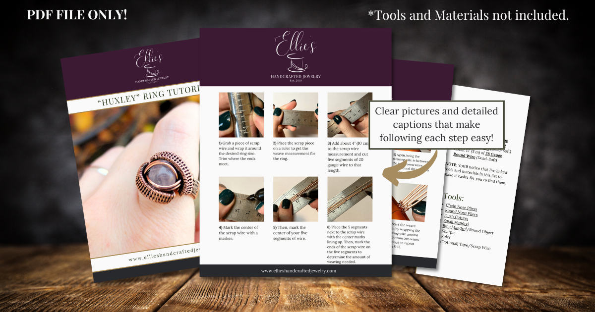 "Huxley" Ring Tutorial - PDF File ONLY