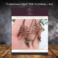 "Celtic Christmas Tree" Earrings - Kit & PDF Download