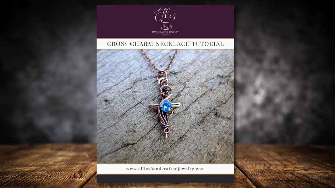 Cross Charm Necklace Tutorial - PDF File ONLY