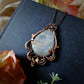 African Moonstone & Citrine Pendant "Elara"
