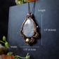 African Moonstone & Citrine Pendant "Elara"