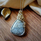 Fossil Coral Pendant in Sterling Silver and 12K Gold-Fill