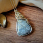 Fossil Coral Pendant in Sterling Silver and 12K Gold-Fill