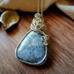 Fossil Coral Pendant in Sterling Silver and 12K Gold-Fill
