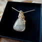 Fossil Coral Pendant in Sterling Silver and 12K Gold-Fill