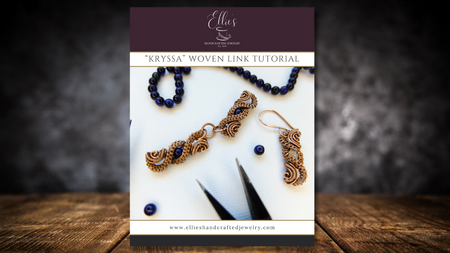 Cover of written tutorial showing finished piece.