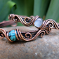 Finished pair of cuff bracelets.