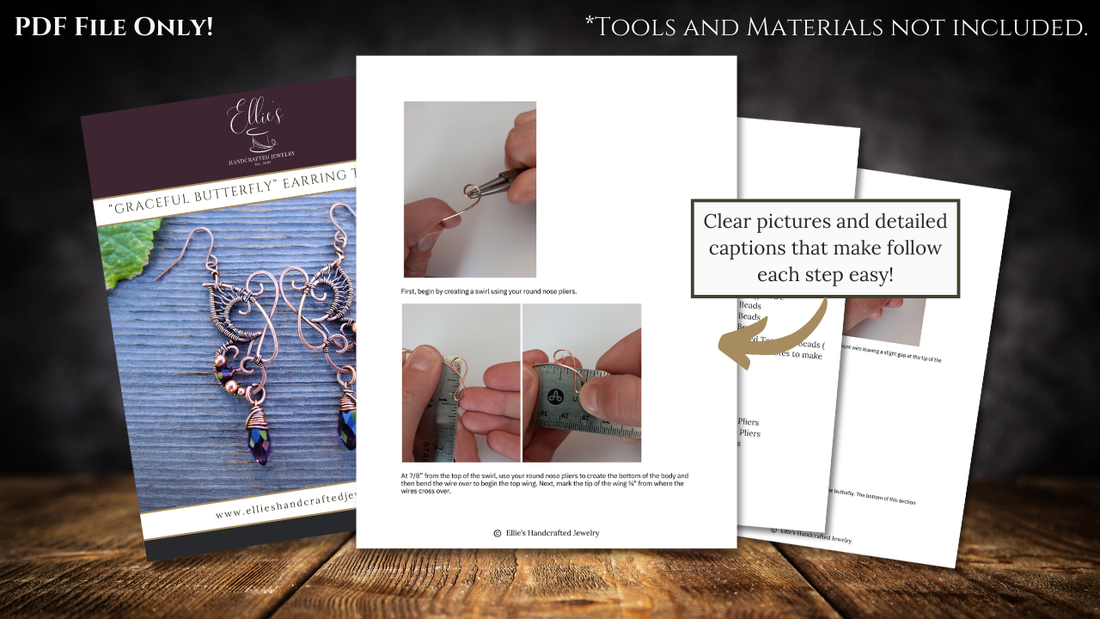 "Graceful Butterfly" Earring Tutorial — PDF Download