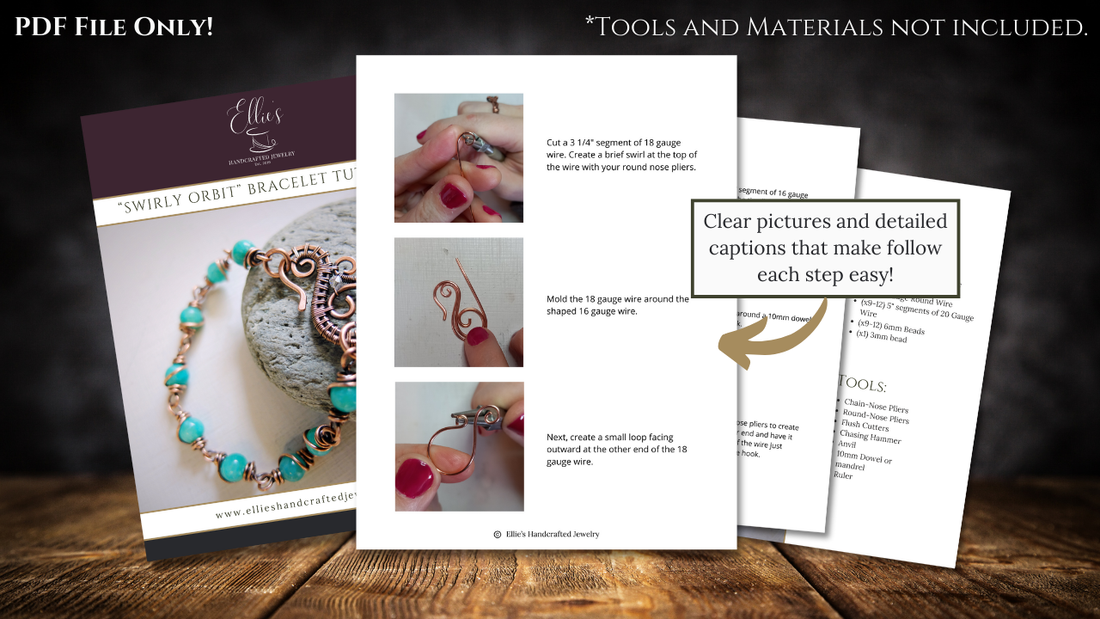 "Swirly Orbit" Bracelet Tutorial