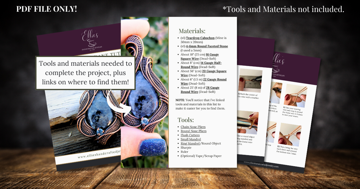 "Primrose" Pendant Tutorial - PDF File ONLY