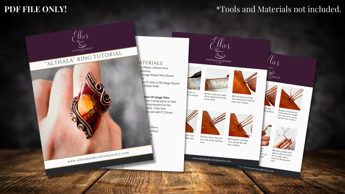 "Althaea" Statement Ring Tutorial - PDF File ONLY