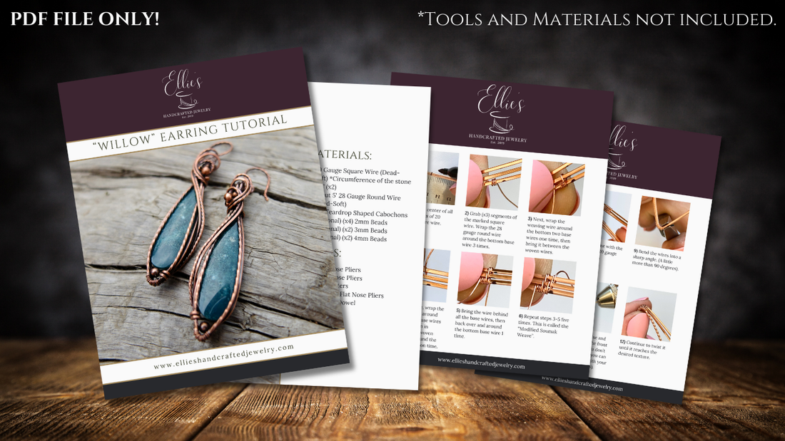 "Willow" Earring Tutorial - PDF File ONLY