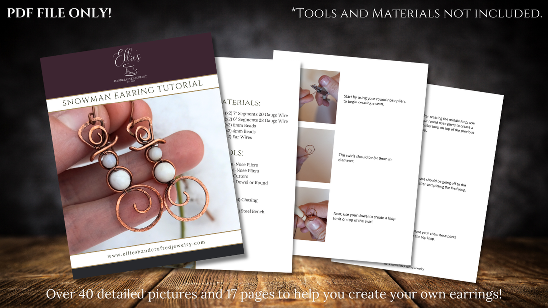 "Snowman" Earrings Tutorial