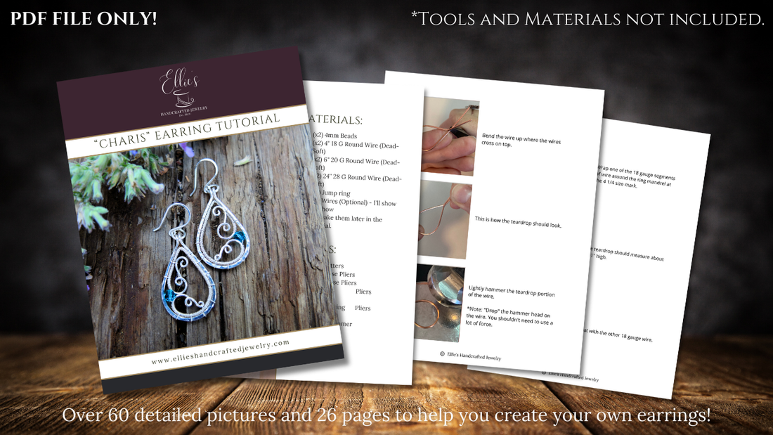 "Charis" Swirly Earrings Tutorial — PDF Download