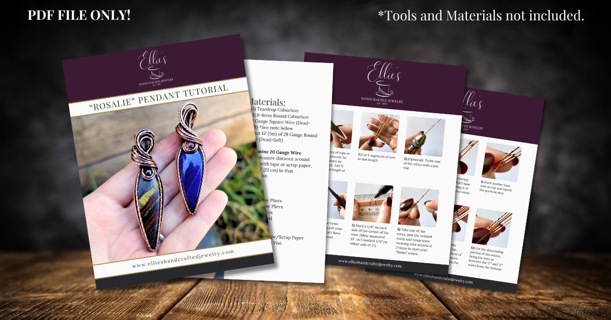 "Rosalie" Pendant Tutorial - PDF File ONLY