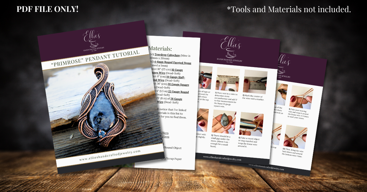 "Primrose" Pendant Tutorial - PDF File ONLY