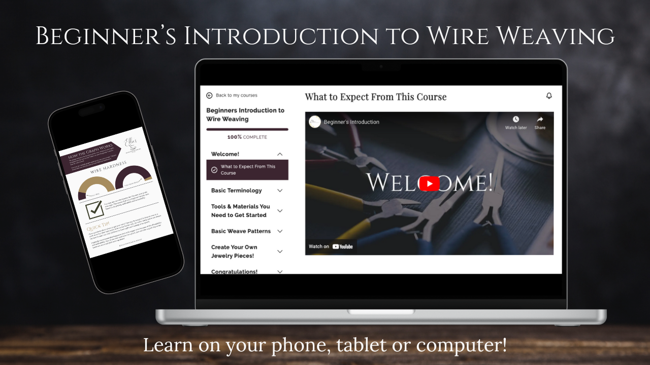 Course Wire Beginner's Wire Weaving Course β Ellie's Handcrafted Jewelry