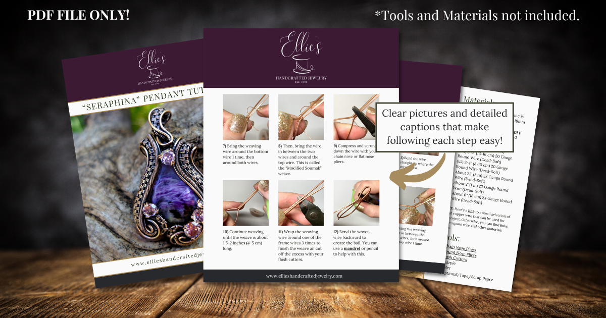 "Seraphina" Pendant Tutorial - PDF File ONLY